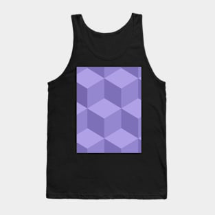 Geometric box purple Tank Top